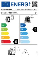 EU-label voor VREDESTEIN WINTRAC PRO