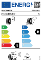 EU-label voor WINDFORCE SNOWBLAZER