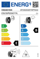 EU-label voor VREDESTEIN WINTRAC PRO