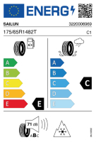 EU-label voor SAILUN WSL3+ ICE BLAZER ALPINE PLUS