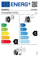 EU-label voor GENERAL GRABBER GT
