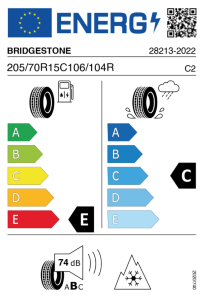 BRIDGEST W 810  205/70 R15 106 R