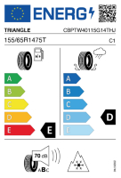 EU-label voor TRIANGLE TW-401 WINTER X