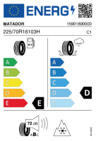 EU-label voor MATADOR MP72 IZZARDA A/T 2 