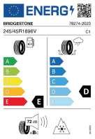 EU-label voor BRIDGESTONE BLIZZAK LM-25 