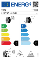 EU-label voor TOYO OBSERVE GSI6